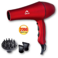 Orca Hair dryer, Red Rubber