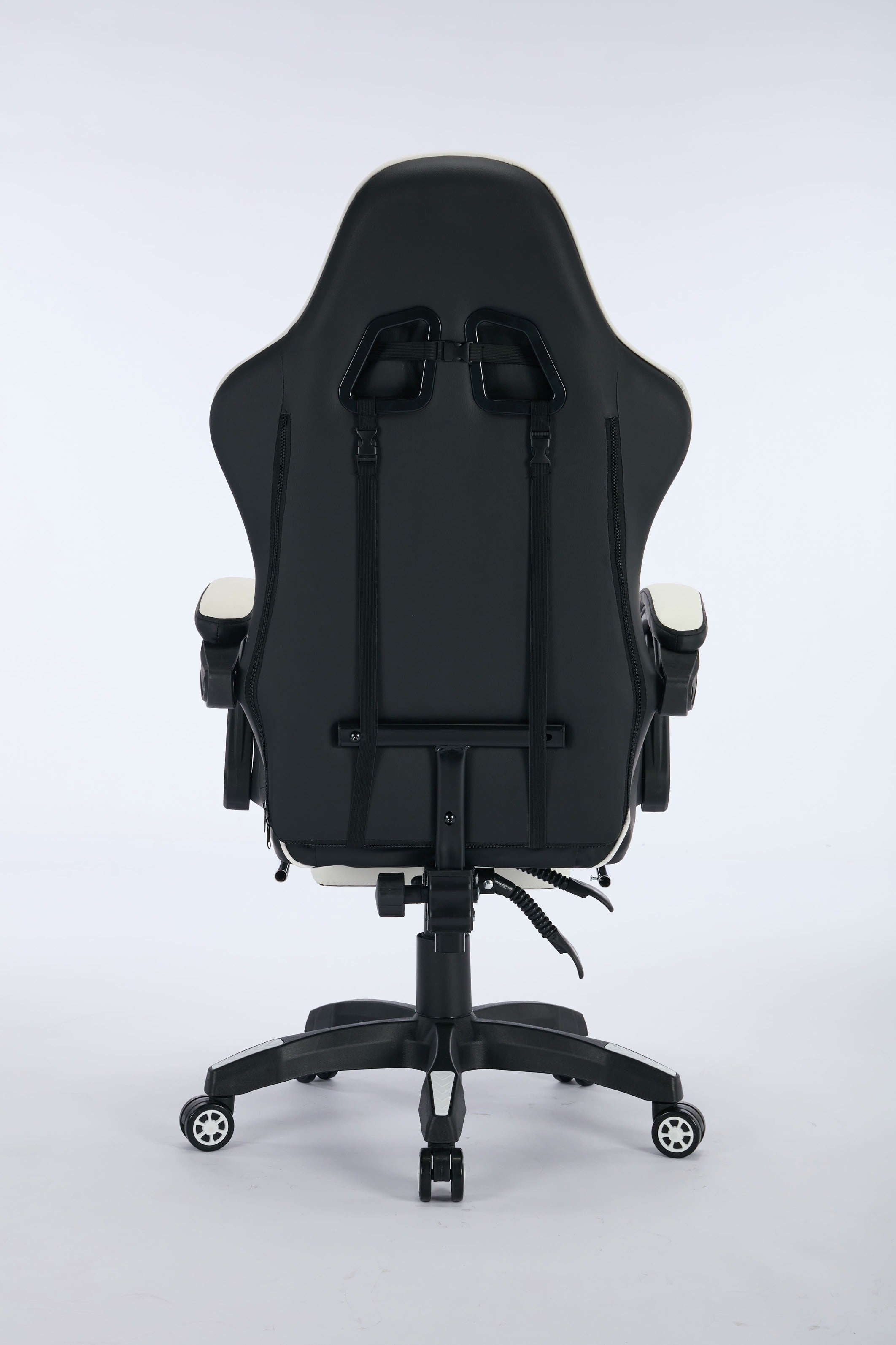 Oartex Gaming Chair with Foot Rest- Black & White- Electronic Be3ah store