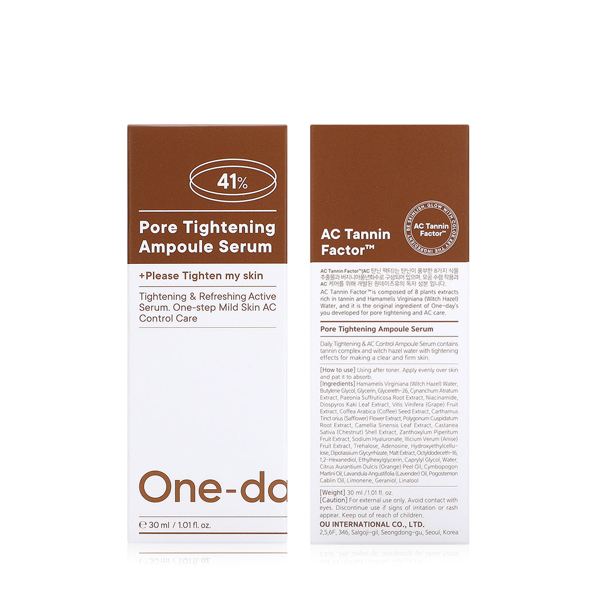 One-day's you, Pore Tightening Ampoule Serum - 30ml