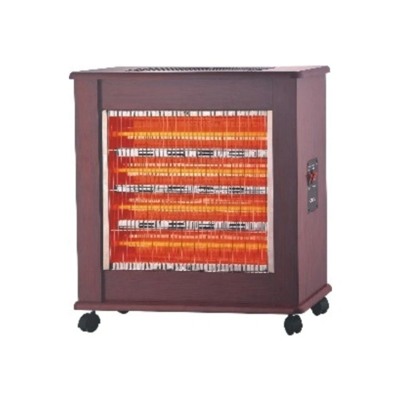 Orca 2400 Watts, 2 Face Wooden Quartz Heater, Red - OR-WH-233(R)