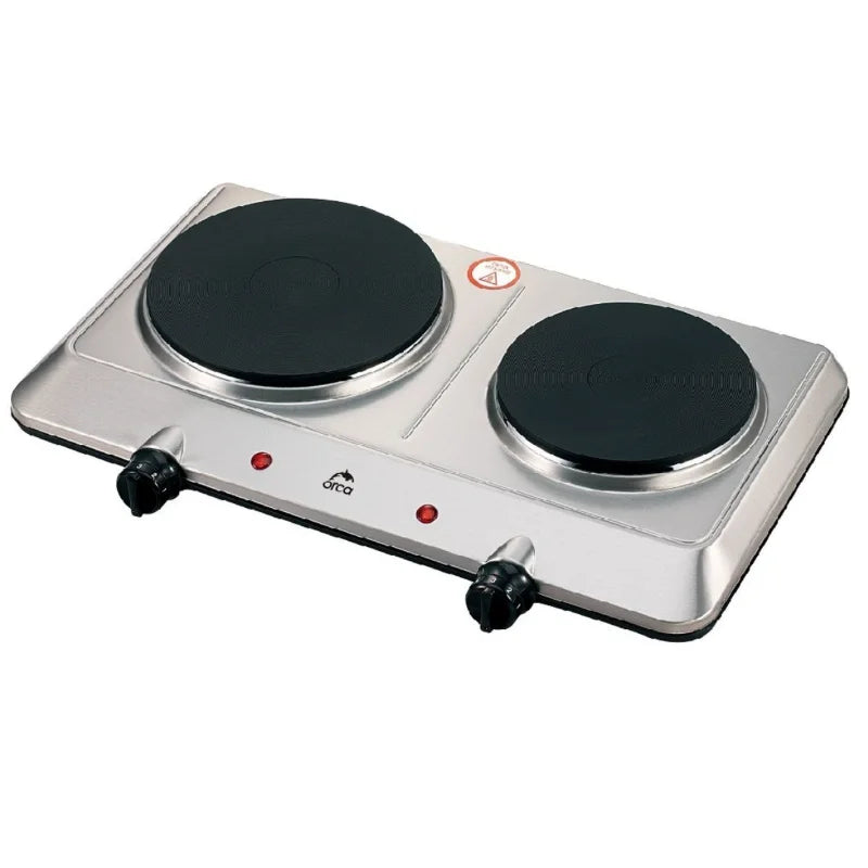 Orca Electric Double Hot Plate 2250 Watts – Stainless Steel