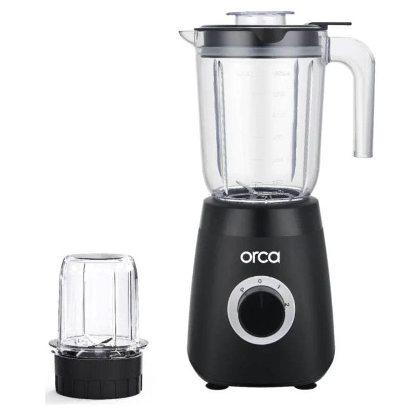 Orca Stand Blender 1.5L 500W with Grinder - Black