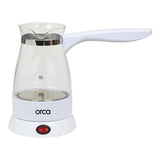 Orca Turkish Coffee Maker 1000W Glass - White