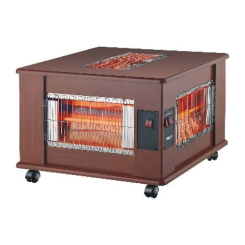 Orca Wooden Quartz Heater - 2400W 5 face - Brown