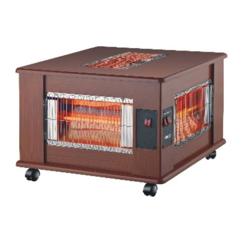 Orca Wooden Quartz Heater - 2400W 5 face - Brown