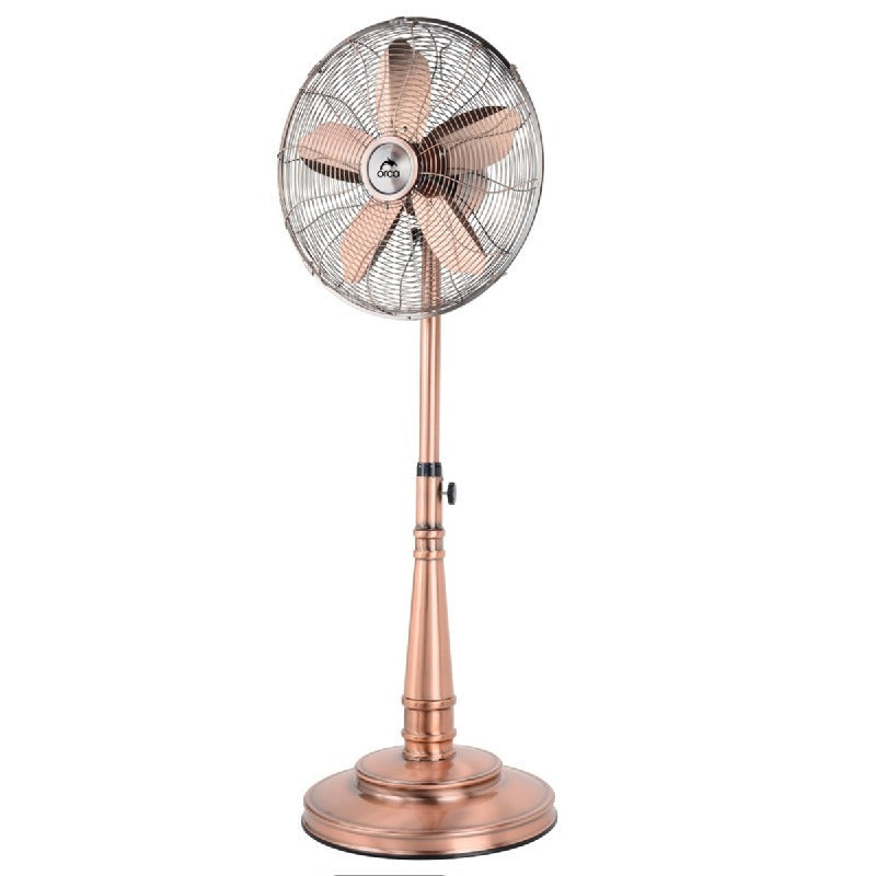 Orca 16-Inch Stand Fan with 5 Aluminum Blades - Copper Colour