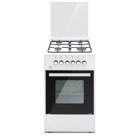 Orca, 4 Burner Gas Cooker 50x50cm, White – OR-5050ODW