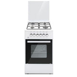 Orca, 4 Burner Gas Cooker 50x50cm, White – OR-5050ODW