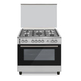 Orca, 5 Burner Maximum Safety Gas Cooker 90x60cm, Silver – OR-9060ODSMS