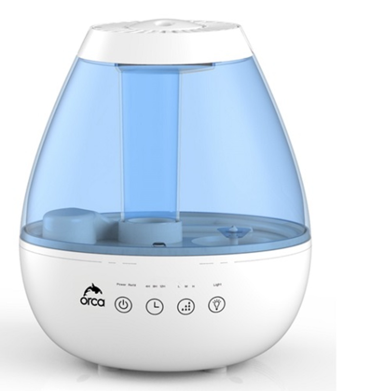 Orca, Cool Mist Humidifier 2L Top Fill with Aromatherapy & Night Light