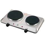 Orca, Electric Double Hot Plate 2250W with Thermostat Control – Stainless Steel