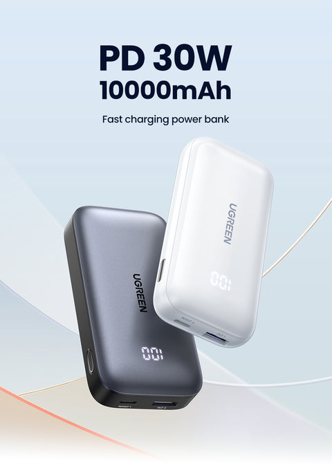 UGREEN 10000mAh PD-30WTwo-way Fast Charging Power Bank PB502