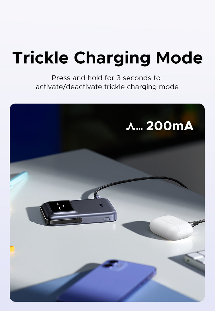 UGREEN 45327, Uno Magnetic Wireless Power Bank 10000mAh 20W - Gray