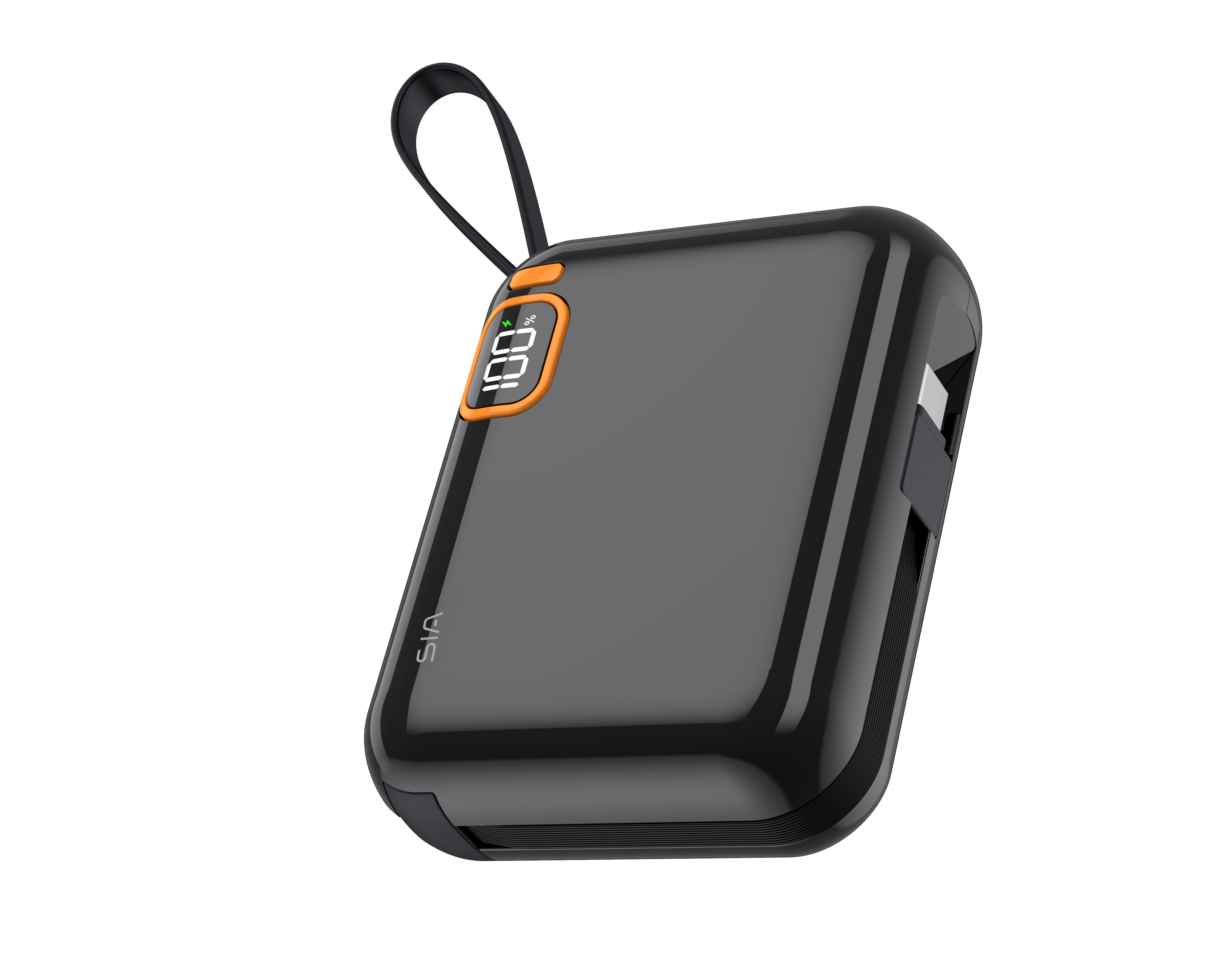 SIA PB302 10000mAh power bank with cable 38.5WH black