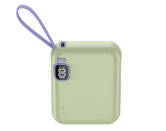 SIA PB302 10000mAh power bank with cable 38.5WH green