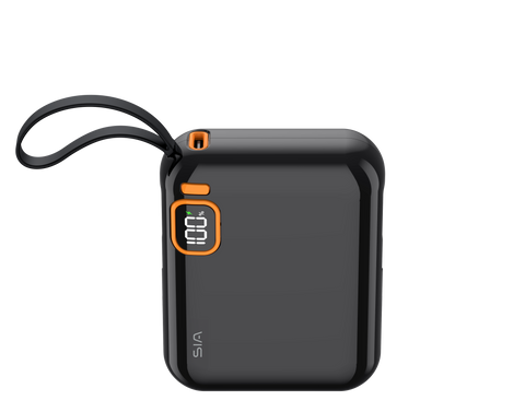 SIA PB302 10000mAh power bank with cable 38.5WH (Black)