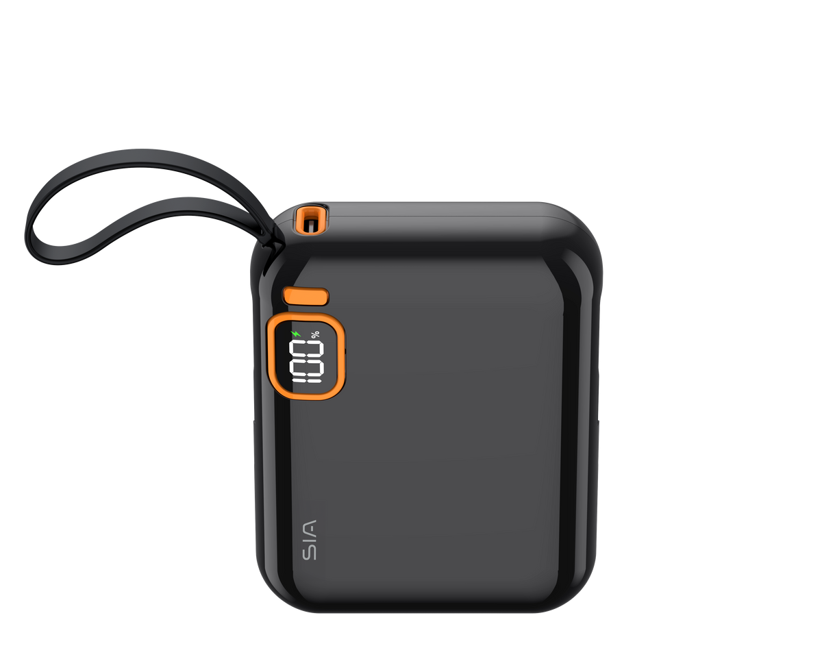 SIA PB302 10000mAh power bank with cable 38.5WH black