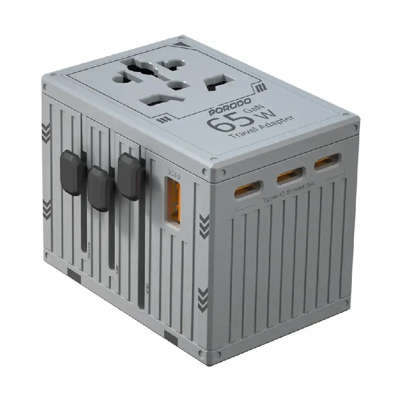 Porodo FWC038 Gan 5-Port Travel Block Universal Charger