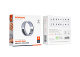 Porodo Smart Ring with Touch Control, Health Monitoring & 5-Day Battery - Size M (19.1mm)
