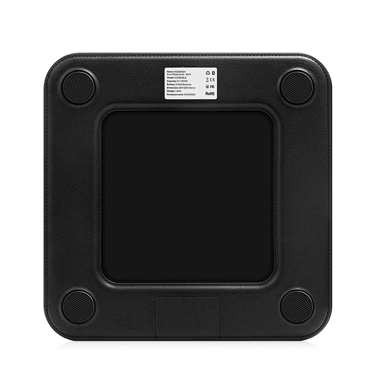 Noerden BIMI Black Smart Body Scale – Bluetooth Weight, BMI & BMR Tracker