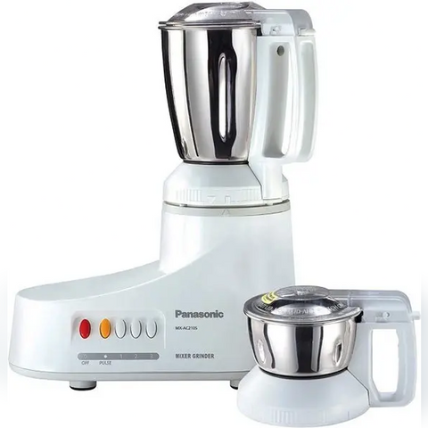 Panasonic MX-AC210SWTZ, Mixer Grinder with 2 Jars, 1000W