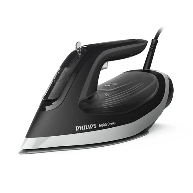 Philips 6000 Series Steam Iron, 2600W, 300ml Water Tank, SteamGlide Plus Soleplate, DST6120/86 – Black