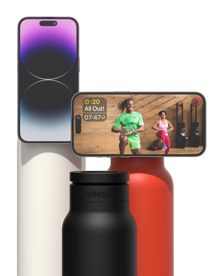 ringo water bottle black 32 OZ - SCREW LID 946ml