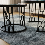 2-Piece Marble Center Table Set (70 cm & 50 cm)