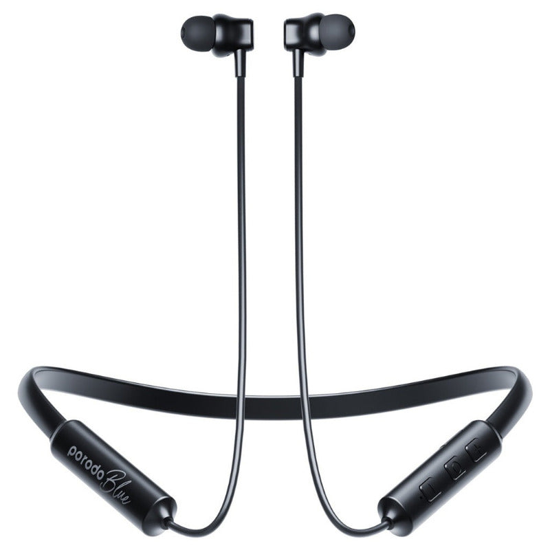 Porodo Blue ENC Neckband In-Ear Earphones Black