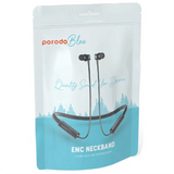 Porodo Blue ENC Neckband In-Ear Earphones Black