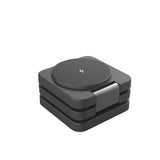 Porodo Multi-Device Wireless Charger Sleek, Lightweight And Travel-Friendly - Black