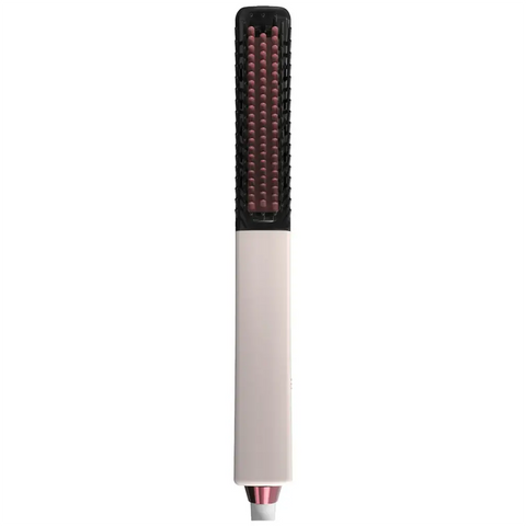 Porodo Dual-Mode Hair Straightening Brush with Detachable Comb -Pink