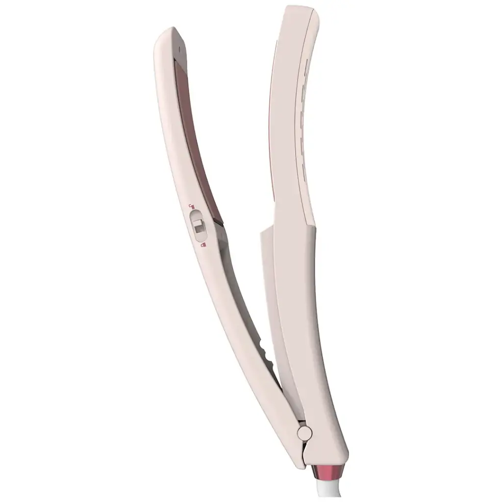Porodo Dual-Mode Hair Straightening Brush with Detachable Comb -Pink