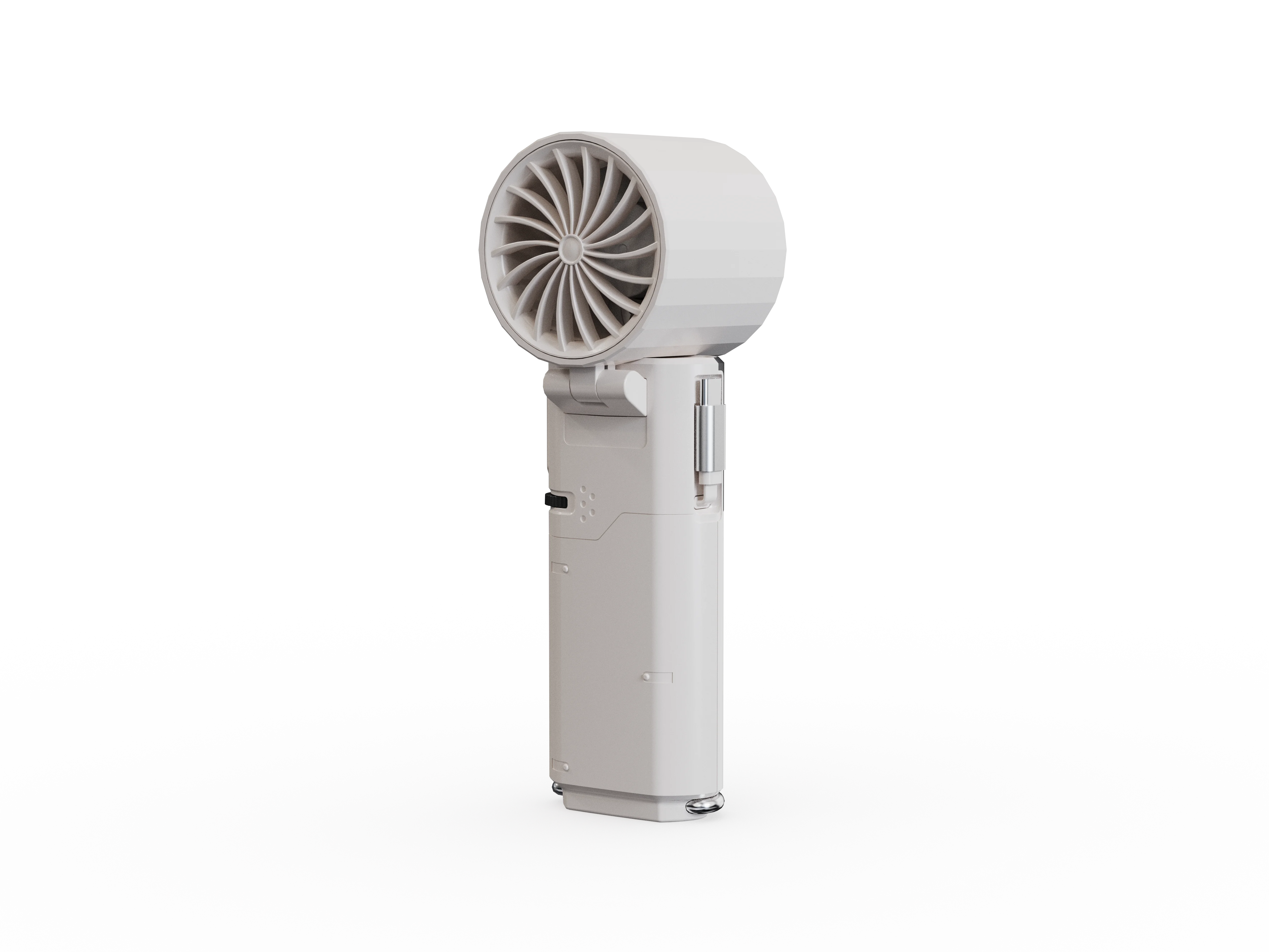 Porodo Lifestyle Chillo Plus Rechargeable Ice Cooling Fan-White
