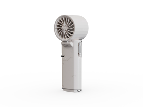 Porodo Lifestyle Chillo Plus Rechargeable Ice Cooling Fan-White