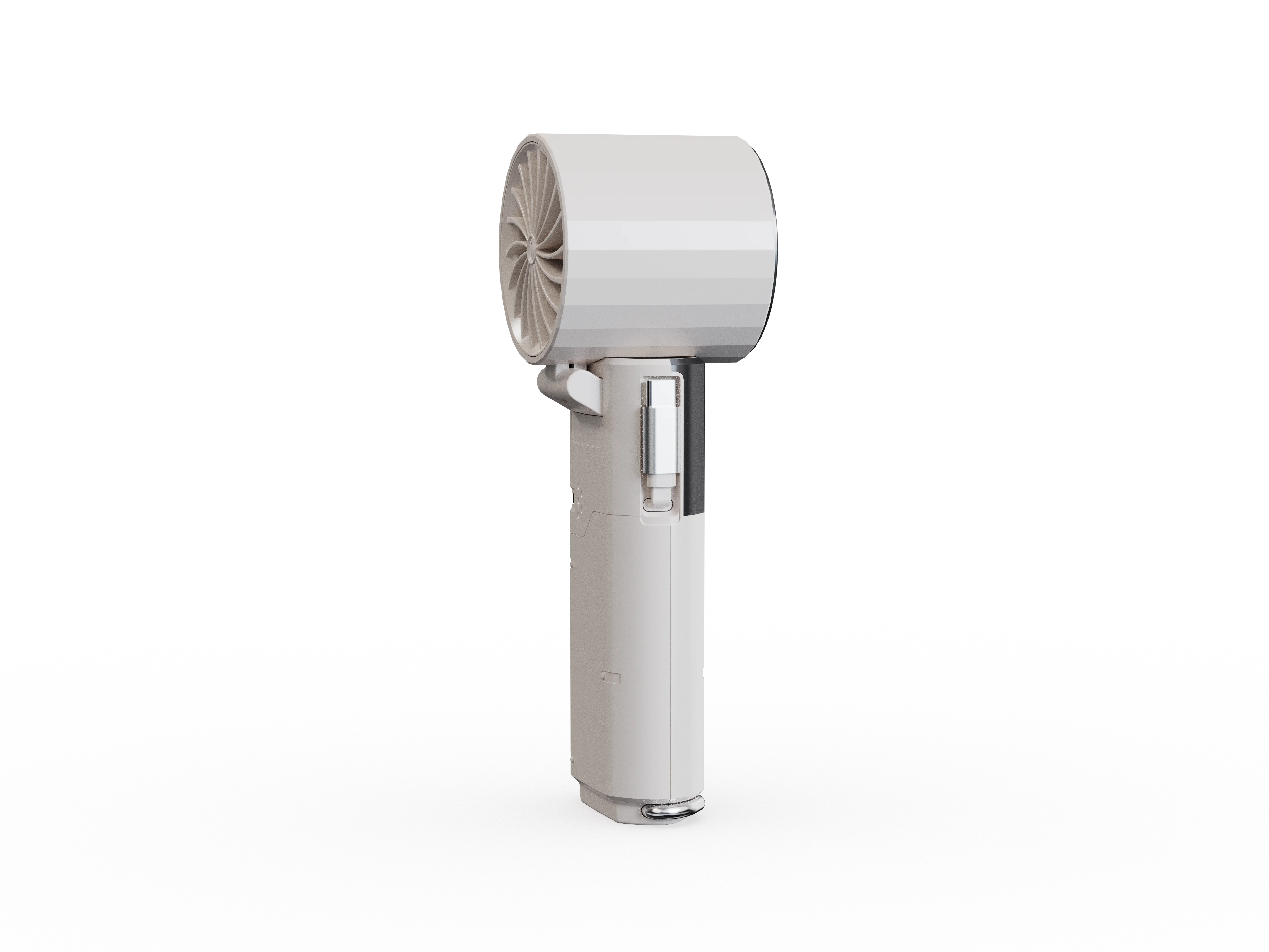 Porodo Lifestyle Chillo Plus Rechargeable Ice Cooling Fan-White