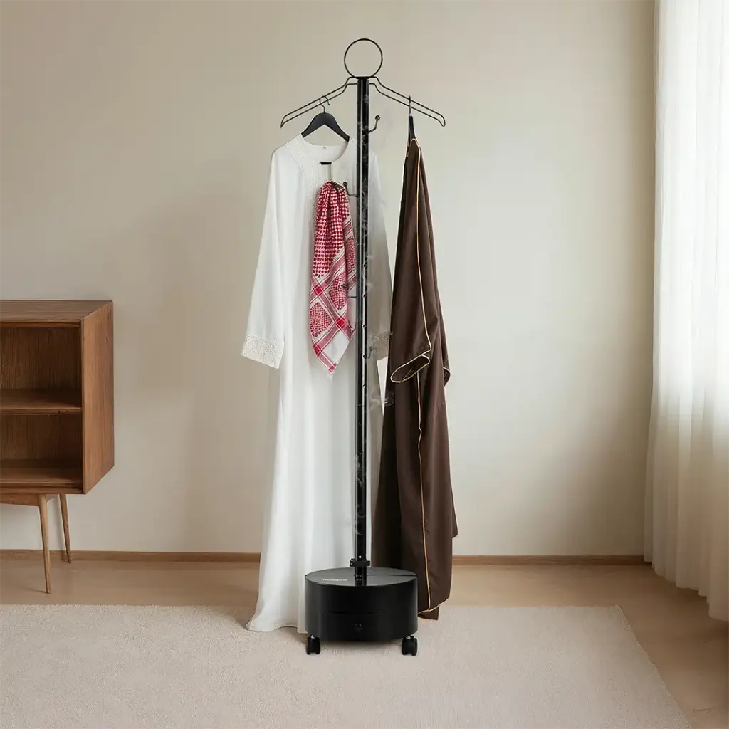 Porodo Lifestyle Essentia Clothing Bakhour Hanger with Storage Tray & Wheels-Black