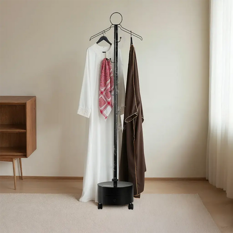 Porodo Lifestyle Essentia Clothing Bakhour Hanger with Storage Tray & Wheels-Black