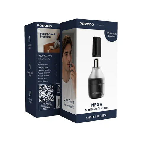 Porodo NEXA Mini Nose Trimmer-Black