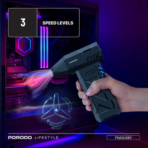 منفاخ الهواء المحمول بورودو لايف ستايل توربوبلاست - أسود