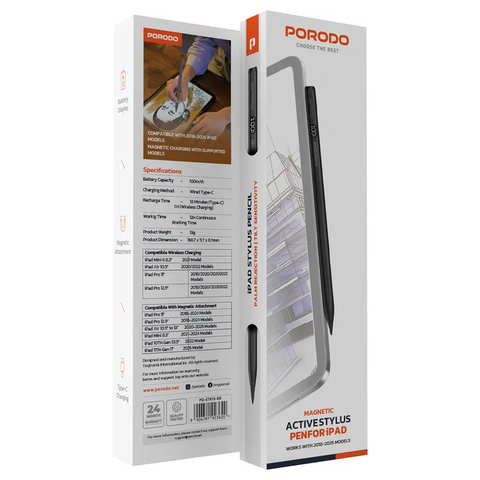 Porodo, Magnetic Active Stylus Pen for iPad