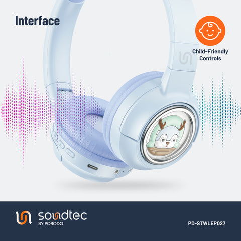 Buy Porodo Soundtec Moose Wireless Kids Headphone Online in Be3ah Kuwait