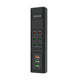 Porodo 85W X6 PD X3 USB Fast Charging Strip UK (2m Wire) - Black