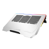 Porodo Gaming Aluminum RGB Laptop Cooling Fan - Silver