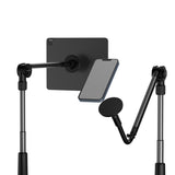 Porodo PD-LMGS92-BK, Lazy Man Stand with Magnetic Suction 92CM - Black