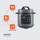 Porodo Lifestyle 1300W Multi-Cuisine Pressure Cooker, 6L – Black