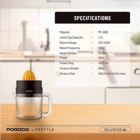 Porodo Lifestyle BI-Directional Juicer