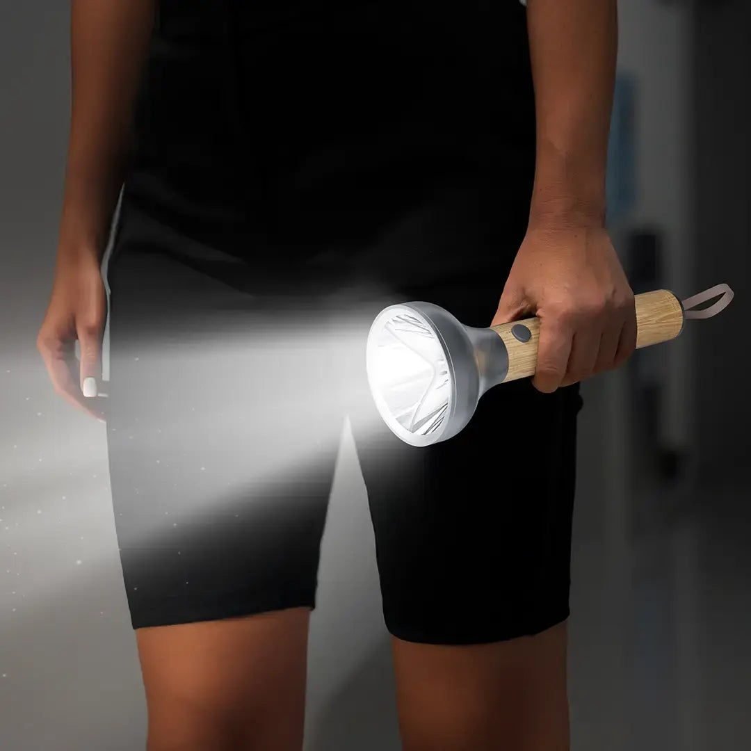 Porodo Lifestyle Birch 300 Wooden LED Flashlight - Wooden