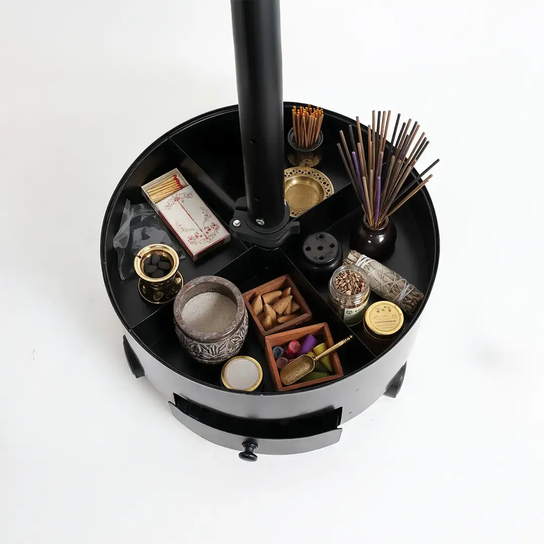 Porodo Lifestyle Essentia Clothing Bakhour Hanger with Storage Tray & Wheels