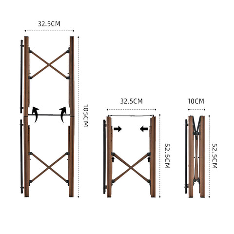 Porodo PD-LFST005-BR, Lifestyle Grill & Gas Stove Portable Station - Brown